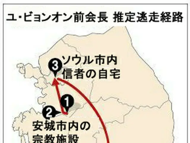 セウォル号運航会社オーナー　推定逃走経路