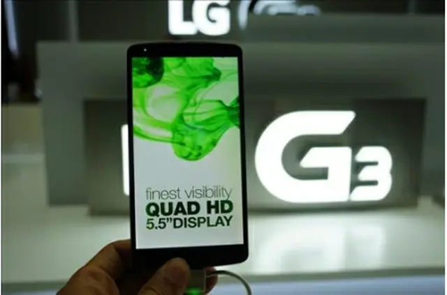 LGの新型スマートフォン「G3」＝（聯合ニュース）