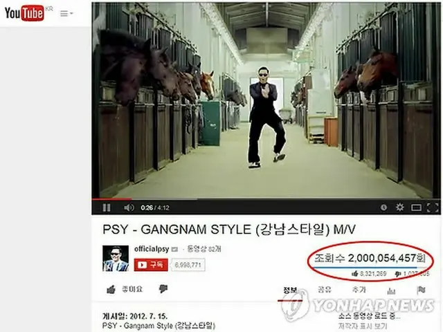 PSY「江南スタイル」MVのワンシーン