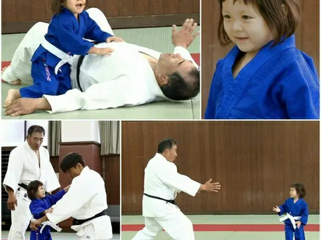 パパ譲りの柔道センスを見せるチュ・サラン