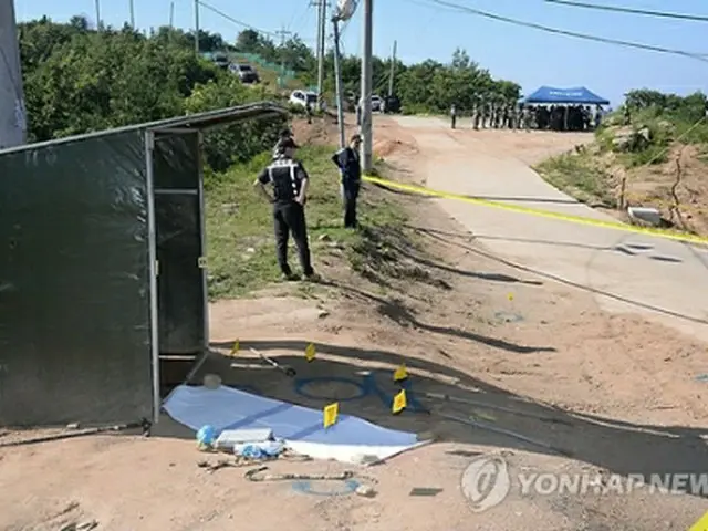 乱射事件のあった陸軍第22師団＝（聯合ニュース）