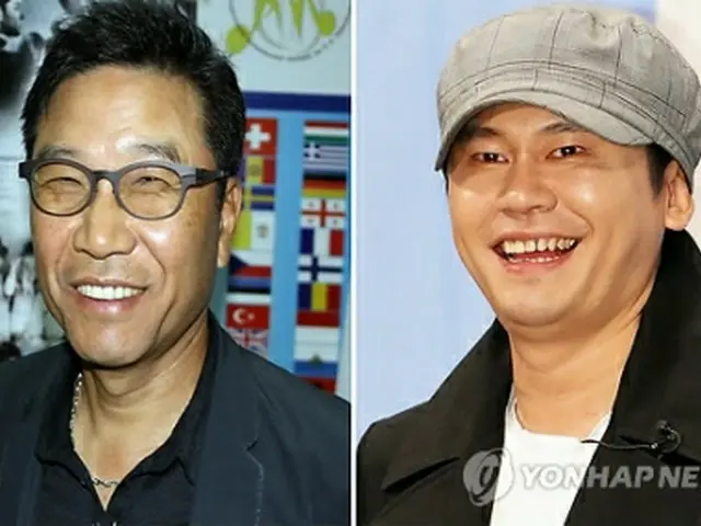 李秀満氏（左）と梁鉉錫氏＝（聯合ニュース）