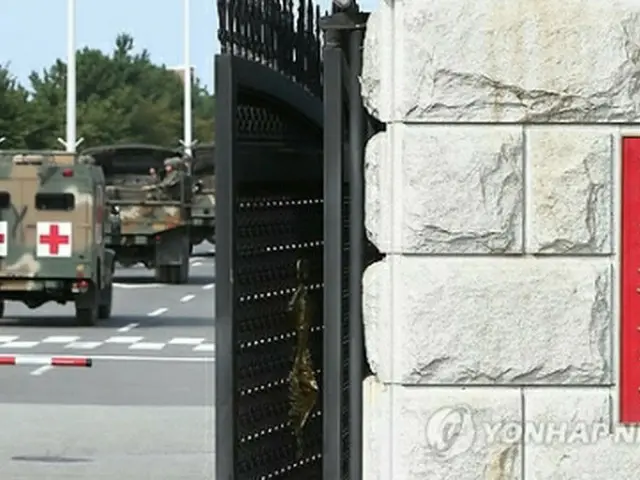 事故があった海兵隊教育訓練団＝16日、浦項（聯合ニュース）