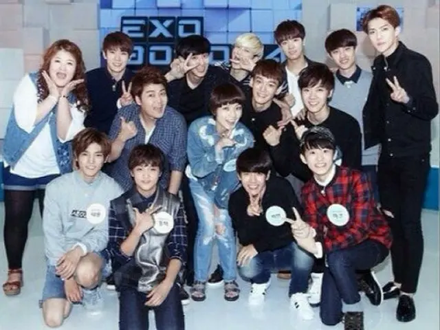 公開された「EXO902014」収録後に撮った写真（提供:OSEN）
