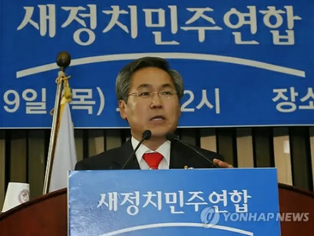 あいさつする禹潤根氏＝９日、ソウル（聯合ニュース）