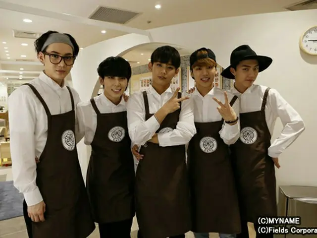 「MYNAME」左からコヌ、チェジン、セヨン、インス、ジュンQ