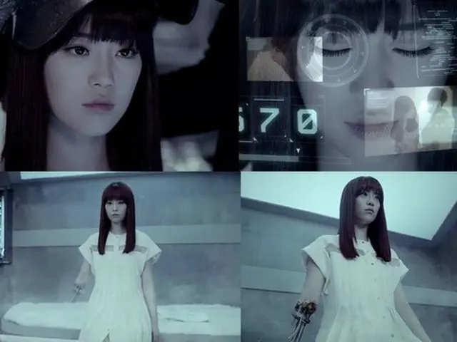 「KARA」ヨンジがアイドルグループ「VIXX」の新曲MVでサイボーグに変身し話題を集めている。（提供:OSEN）