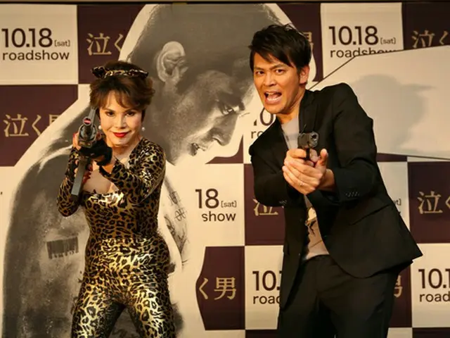 映画「泣く男」の日本公開を記念して、10月16日（木）「ますだおかだ」岡田圭右さん、デヴィ夫人をお呼びしての公開直前イベントを実施した！