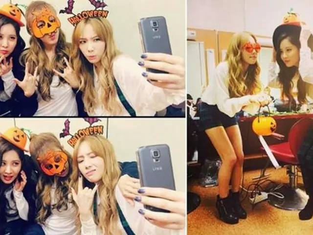 韓国ガールズグループ「少女時代」のユニット「テティソ」のハロウィンコスチュームが公開された（画像:OSEN）