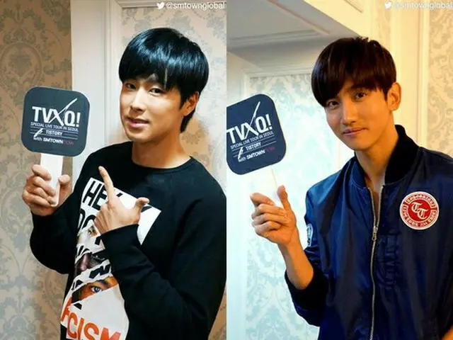 「東方神起」は8日午後、SMタウンによる公式Twitterを通して「TVXQ！スペシャルライブツアー -T1STORY- in ソウル」というコメントと共に写真を掲載した。（画像:OSEN）