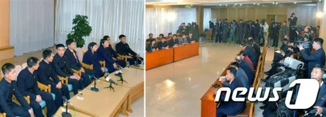 北朝鮮が昨年5月、脱北の過程でラオスから強制送還させた青少年9名の記者会見が行われた。去る13日、労働新聞が報じた。