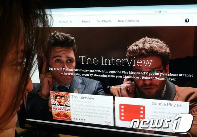 北朝鮮の金正恩（キム・ジョンウン）第1書記暗殺を題材とした米コメディー映画「The Interview」の海賊版が中国と韓国で拡散していると、米メディアが報じた。（提供:news1）
