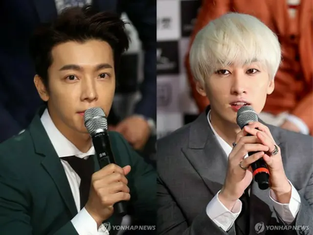 「SUPER JUNIOR」ドンヘ（左）とウニョク＝（聯合ニュース）