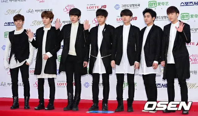 人気グループ「INFINITE」が、22日に行われた「第24回ハイワン・ソウル歌謡大賞」で韓流特別賞を受賞した。（提供:OSEN）