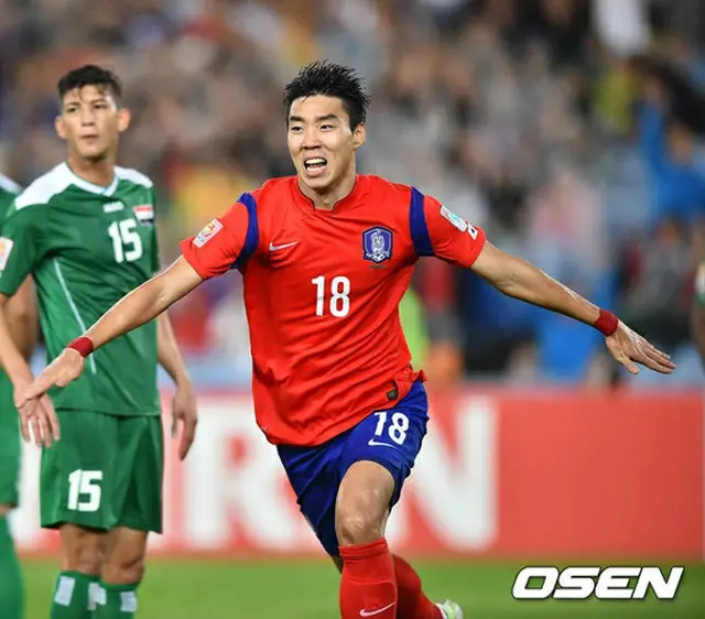 ウリ・シュティーリケ監督率いるサッカー男子韓国代表が、アジアカップ準決勝でイラクと対戦。イ・ジョンヒョプ（写真）が先制ゴールを決め、1-0で韓国がリードしている。（提供:OSEN）