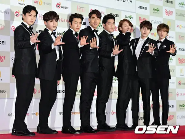 人気アイドルグループ「SUPER JUNIOR」が、「第4回GAONチャートK-POPアワード」でWeibo K-POP賞を受賞した。（提供:OSEN）