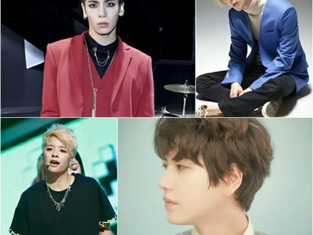 SMエンタ所属のアイドル歌手らがソロ活動でもヒットを飛ばしている。グループ「SHINee」、「SUPER JUNIOR」ではなく、ジョンヒョン、テミン、キュヒョンの名で「ソロ全盛時代」を築いているのだ。（提供:OSEN）