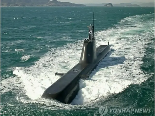 ２１４型潜水艦（海軍提供）＝１日、ソウル（聯合ニュース）