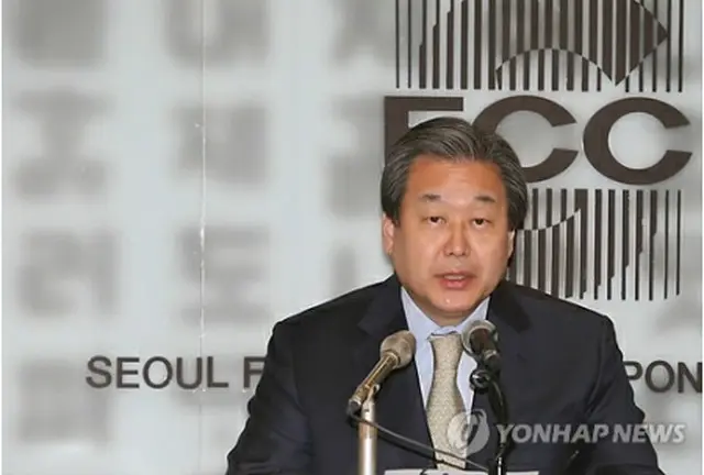 発言する金代表＝９日、ソウル（聯合ニュース）