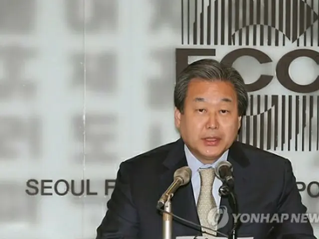 発言する金代表＝９日、ソウル（聯合ニュース）