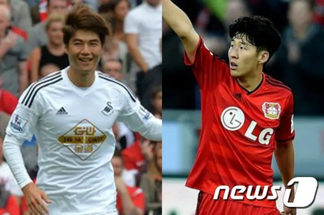 アジアW杯を終えて所属チームに復帰したキ・ソンヨン（26、スウォンジー）とソン・フンミン（23、レバークーゼン）の勢いが恐ろしい。（提供:news1）