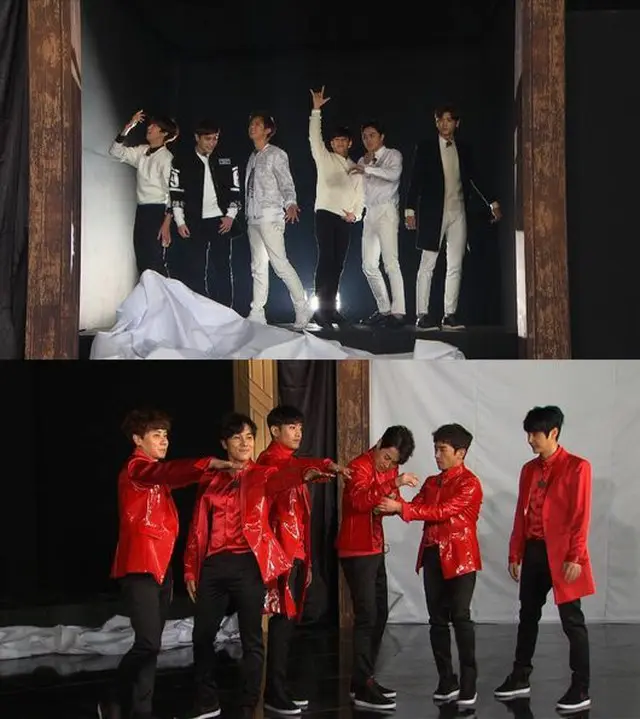 SBSのバラエティ番組「ニュー！日曜日が楽しい　ランニングマン」に人気グループ「SHINHWA」と「ZE:A」が出演し、真の男を選ぶための対決を繰り広げる。（提供:OSEN）
