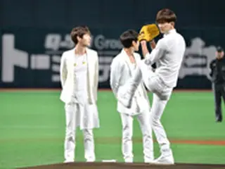 【イベントレポ】「超新星」始球式でグァンスがマウンドに！圧巻のパフォーマンスで日韓親善試合を応援！