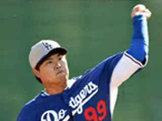 LAドジャース・柳賢振、ブルペンピッチングでコンディションを整える
