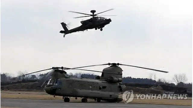 軍事演習のもよう＝（聯合ニュース）