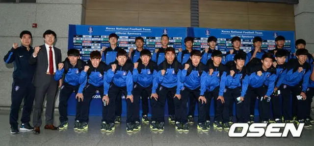 シン・テヨン監督が率いる韓国五輪（U-22）代表チームは20日午後、仁川国際空港を通じて2016AFC U-23チャンピオンシップ1次予選が行われるインドネシア・ジャカルタへ向かった。（提供:OSEN）