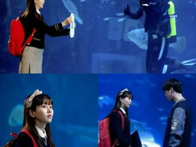 韓国ドラマ「匂いを見る少女」に出演する女優キム・ソヒョンが、撮影現場での写真を公開した。（提供:news1）