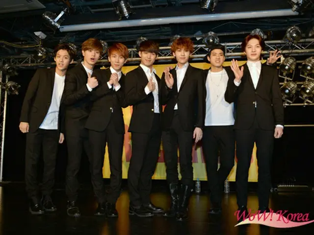 「BTOB」左から、ミンヒョク、ソンジェ、ヒョンシク、ウングァン、イルフン、プニエル、チャンソプ