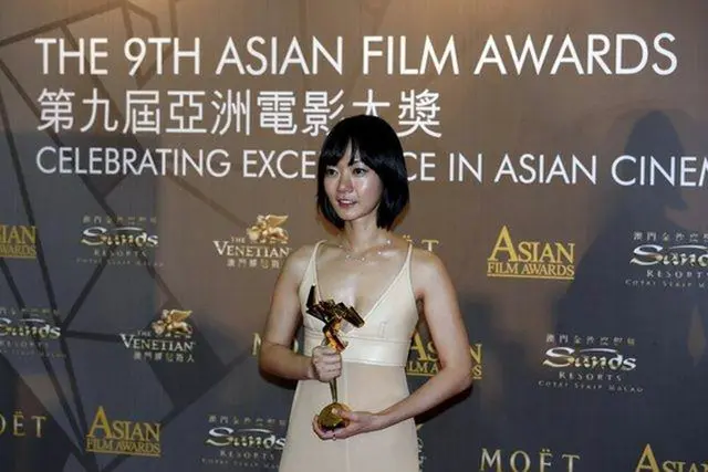 韓国女優ペ・ドゥナがアジア・フィルム・アワード（AFA）主演女優賞を受賞した。（提供:OSEN）