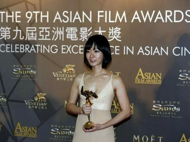韓国女優ペ・ドゥナがアジア・フィルム・アワード（AFA）主演女優賞を受賞した。（提供:OSEN）