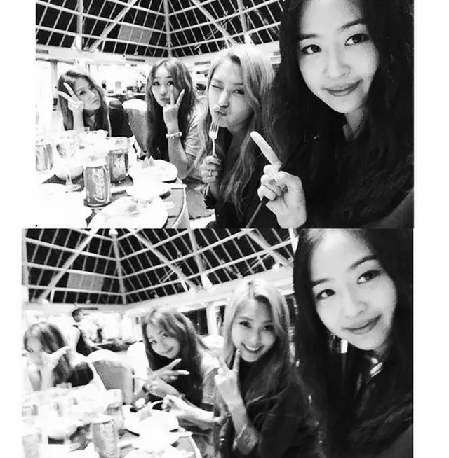 韓国ガールズグループ「SISTAR」が仲睦まじい団体ショットを公開した。（提供:OSEN）