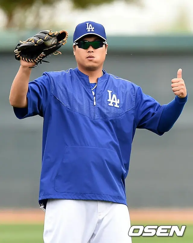 LAドジャースのリュ・ヒョンジン（28）が、スポーツ専門メディア「ESPN」が選ぶ2015年サウスポー投手7位に選定された。（提供:OSEN）