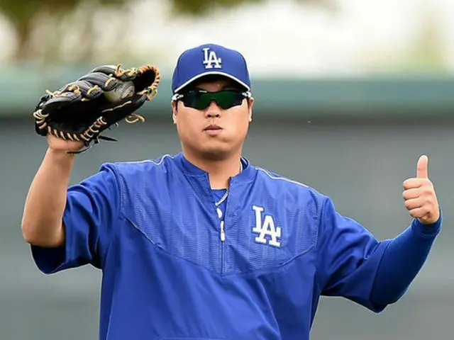 LAドジャースのリュ・ヒョンジン（28）が、スポーツ専門メディア「ESPN」が選ぶ2015年サウスポー投手7位に選定された。（提供:OSEN）