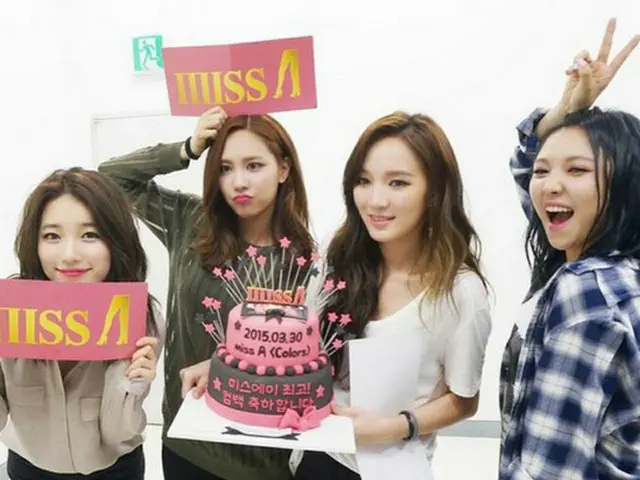 韓国ガールズグループ「Miss A」がカムバックを目前にして、控え室の写真を公開した。（提供:OSEN）