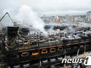 自動車販売所で570台以上を焼く火災…鎮火も推定3億8千万円相当の被害＝韓国