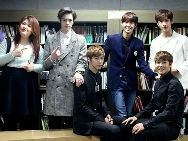 “バラエティーアイドル”グァンヒ（ZE:A）が、新人バンド「N.Flying」のスペシャル講師として現れた。（提供:OSEN）