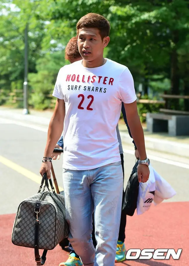 「サガン鳥栖」所属のキム・ミンヒョクが日本のサッカーファンやネットユーザーらから強い非難を浴びている。写真はキム・ミンヒョク。（提供:OSEN）