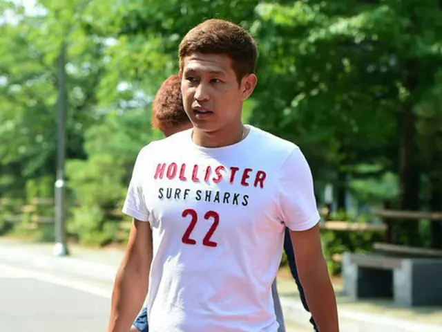 「サガン鳥栖」所属のキム・ミンヒョクが日本のサッカーファンやネットユーザーらから強い非難を浴びている。写真はキム・ミンヒョク。（提供:OSEN）