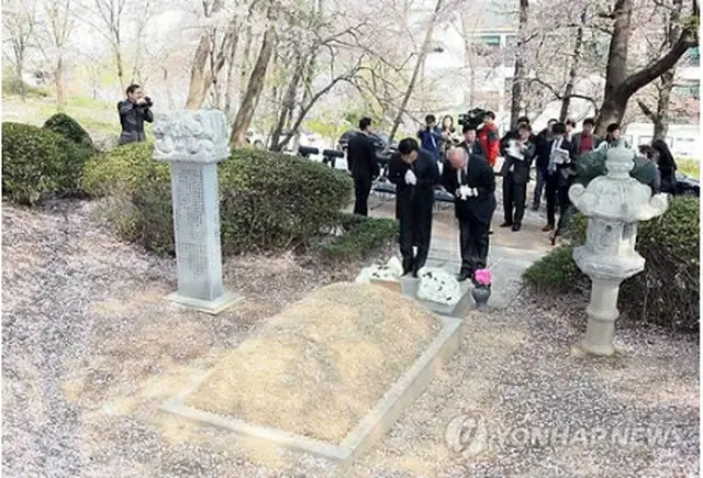 追悼式の様子＝１０日、大邱（聯合ニュース）