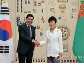 韓国・トルクメニスタン首脳会談　関係発展策を協議