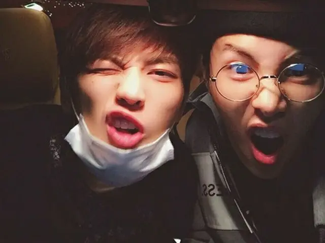 韓国俳優ノ・ミヌが、ジェジュン（JYJ）の入隊前の姿を公開し、物寂しさを表した。（提供:OSEN）