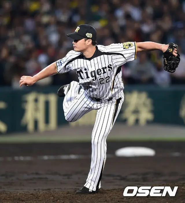 阪神の守護神オ・スンファン（呉昇桓）が日本通算48セーブを挙げ、阪神歴代外国人投手の通算セーブ数の新記録となった。（提供:OSEN）