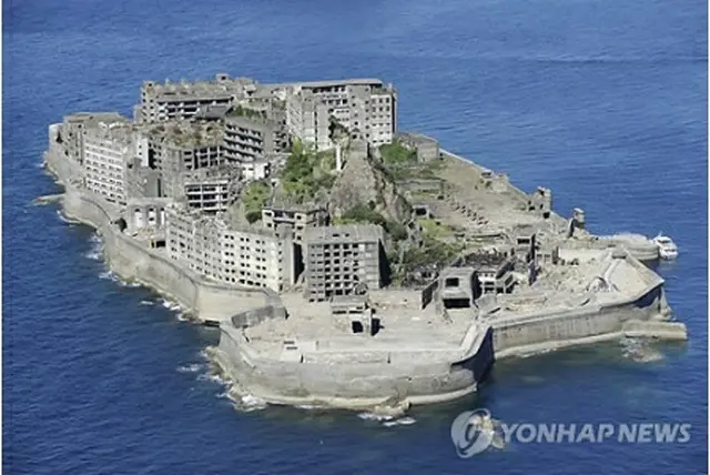 ２３施設の一つ、端島炭坑＝（聯合ニュース）