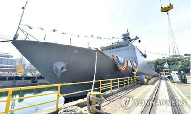 次期機雷敷設艦「南浦」（海軍提供）＝（聯合ニュース）