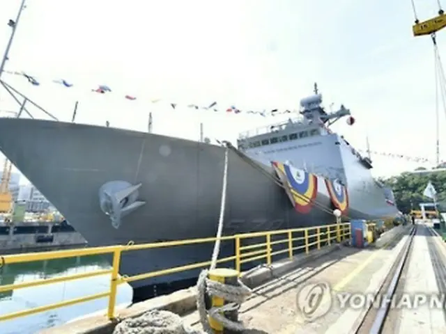 次期機雷敷設艦「南浦」（海軍提供）＝（聯合ニュース）