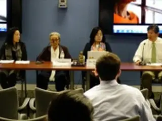 慰安婦被害者の金福童さん　米大学で痛ましい過去を証言
